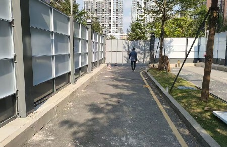 舊改項目圍擋 + 大門完美落地